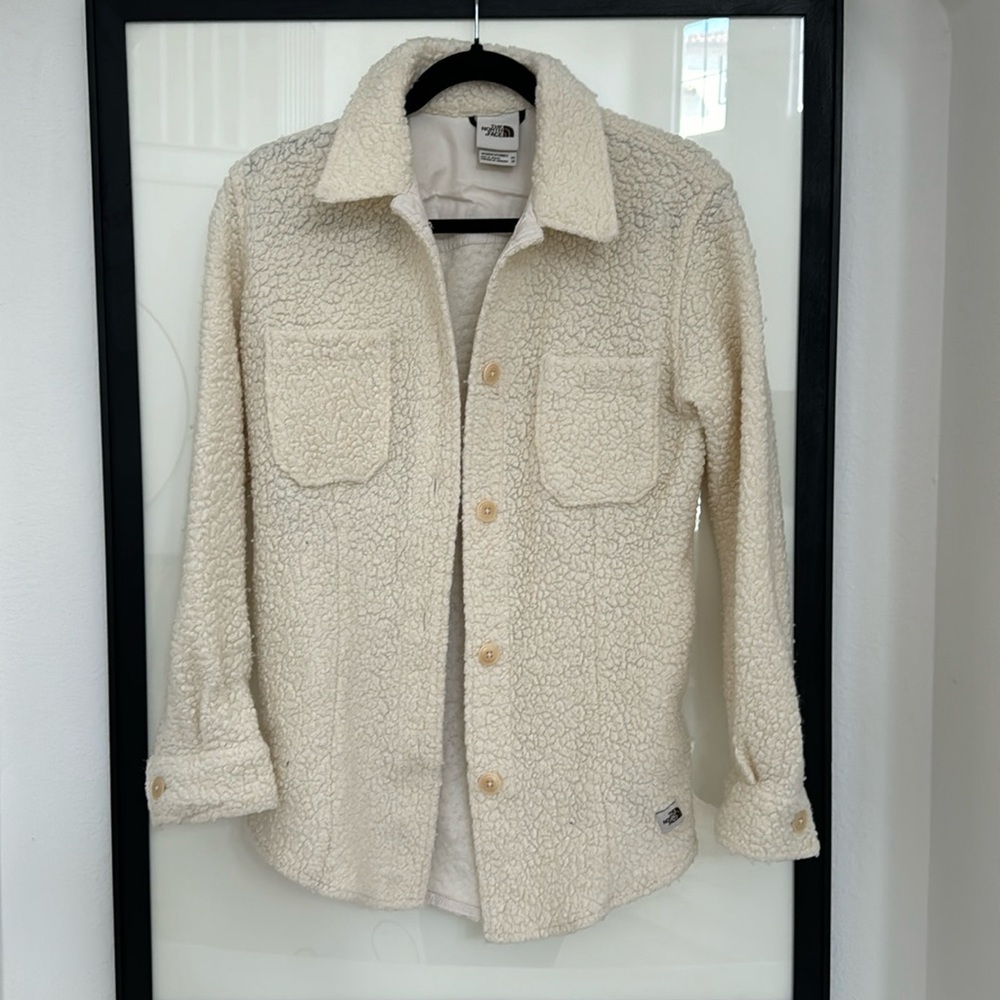 The North Face Sherpa shirt jacket Size XS